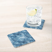 Winter Blue White Snowflakes Weihnachten Untersetzer (Vor Ort)