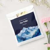 Winter Blue White Snowy Mountains Brautparty Geschenktütchen (Versiegelt)