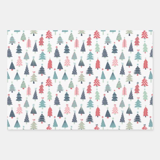 Winter Blue Wrapping Paper Sheets Geschenkpapier Set (Vorderseite 2)
