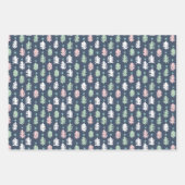 Winter Blue Wrapping Paper Sheets Geschenkpapier Set (Vorderseite)