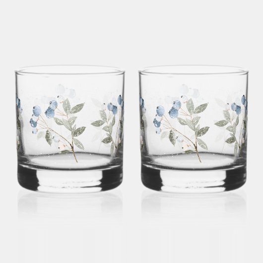 Winter Blueberry Botanical Whiskyglas (Rückseite)
