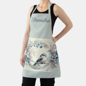 Winter Bluebird Berry Wreath Schürze (InSitu)