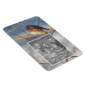 Winter Bluebird Frame kreieren Ihr eigenes Foto Magnet (Rechte Seite)