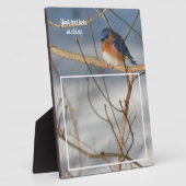 Winter Bluebird kreieren Ihr eigenes Foto Fotoplatte (Seite)