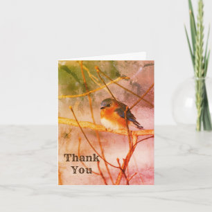 Winter Bluebird Nature Art Danke Karte