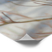 Winter Bluebird Nature Art Malerei Poster (Ecke)