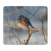 Winter Bluebird Nature  Schneidebrett (Vorderseite)