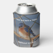 Winter Bluebird Personalisiert Dosenkühler (Kanne Rückseite)