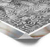 Winter Bluebird Personalisiert Foto kreieren Poster (Ecke)