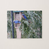 Winter Bluebirds Puzzle (Horizontal)