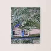 Winter Bluebirds Puzzle (Vertikal)
