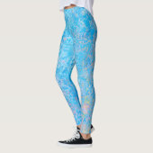 Winter Blues Bright Pastel Abstrakt Leggings (Links)