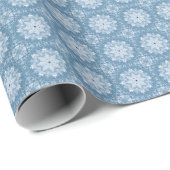 Winter-Blues Geschenkpapier (Rolleneckpunkt)