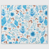 Winter-Blues-Geschenkpapier Geschenkpapier (Flach)