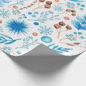 Winter-Blues-Geschenkpapier Geschenkpapier (Ecke)