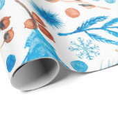 Winter-Blues-Geschenkpapier Geschenkpapier (Rolleneckpunkt)