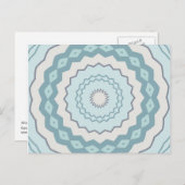 Winter Blues Icy Kaleidoscope Postkarte (Vorne/Hinten)