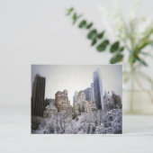 Winter-Blues im Zentralpark Postkarte (Stehend Vorderseite)