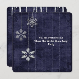 Winter Blues Party Einladung