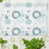 Winter-Blues-Polka-Punkte Handtuch (Gefaltet)