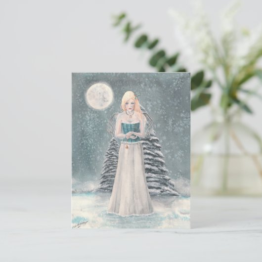 Winter Blues Postcard Postkarte (Stehend Vorderseite)
