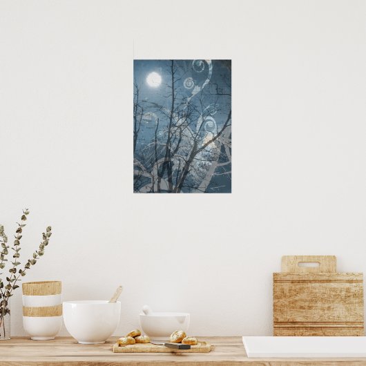 Winter-Blues Poster (Küche)