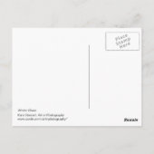 Winter Blues Stripes Postkarte (Rückseite)