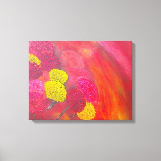 Winter Blume 16x20 gewickelte Leinwand (Vorderseite)