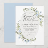 Winter-Blume | Baby Brunch Einladung (Vorne/Hinten)