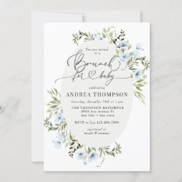 Winter-Blume | Baby Brunch Einladung