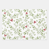 Winter-Blume, Berries und Folies Geschenkpapier Set (Vorderseite 2)