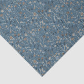 Winter Blume Blau Seidenpapier (Detail)