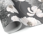 Winter Blume Botanische Weihnachtsfeiertage Geschenkpapier (Rolleneckpunkt)