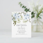 Winter-Blume | Einladung der Interessengruppe Postkarte (Stehend Vorderseite)