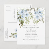 Winter-Blume | Einladung der Interessengruppe Postkarte (Vorne/Hinten)