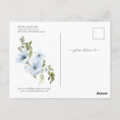 Winter-Blume | Einladung der Interessengruppe Postkarte (Rückseite)