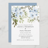 Winter-Blume | Einladungen der Interessengruppe (Vorne/Hinten)