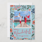 Winter Blume Foto Weihnachten (Vorderseite)