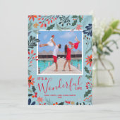 Winter Blume Foto Weihnachten (Stehend Vorderseite)