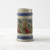 Winter Blume & Holly Bierglas (Mittel)