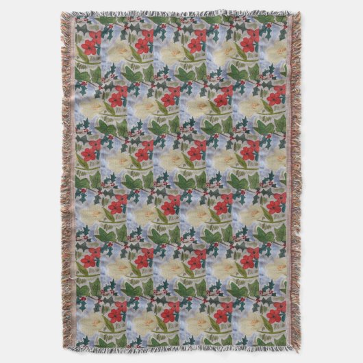 Winter Blume & Holly Decke (Vorderseite Vertikal)