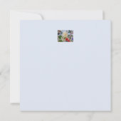 Winter-Blume & Holly Flat Weihnachtskarte Karte (Rückseite)