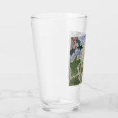 Winter Blume & Holly Glas (Rechts)