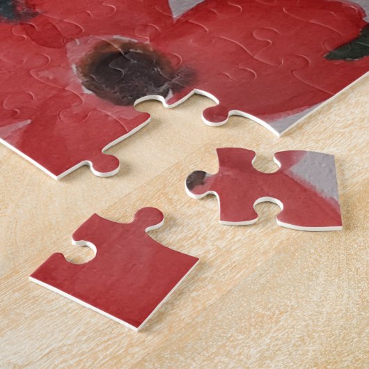 Winter Blume & Holly Jigsaw Puzzle (Seite)