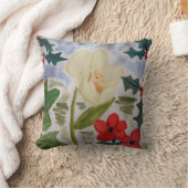Winter Blume & Holly Kissen (Decke)