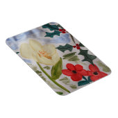 Winter Blume & Holly Magnet (Rechte Seite)