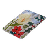 Winter Blume & Holly Magnet (Linke Seite)