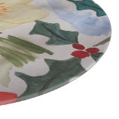 Winter Blume & Holly Schneidebrett (Ecke)
