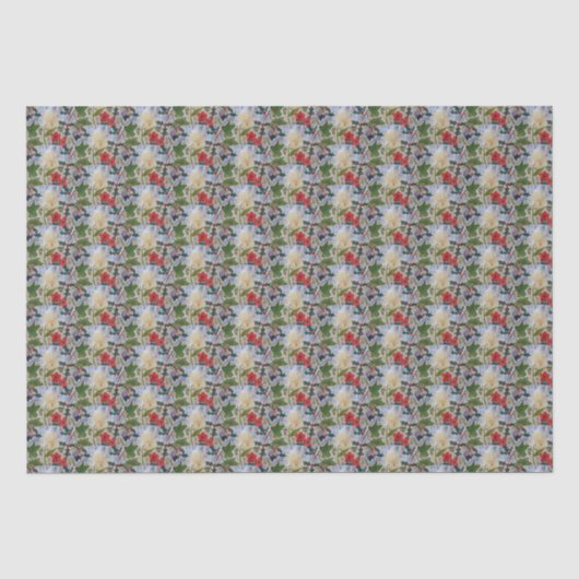 Winter Blume & Holly Seidenpapier (Vorderseite)