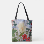 Winter Blume & Holly Tasche (Rückseite)